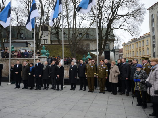 Küüditamise aastapäeva mälestusüritus Vabadussõja võidusamba juures